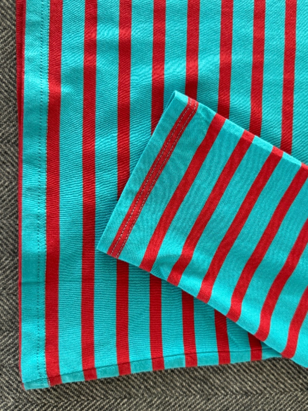 NWT, FRANCES VALENTINE, FAMOUS STRIPE LONG SLEEVE TSHIRT IN PIMA COTTON - Picture 10 of 11